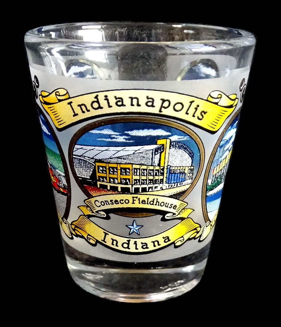 Indianapolis Indiana Shot Glass City Highlights Shooter 2-3/8" Jigger