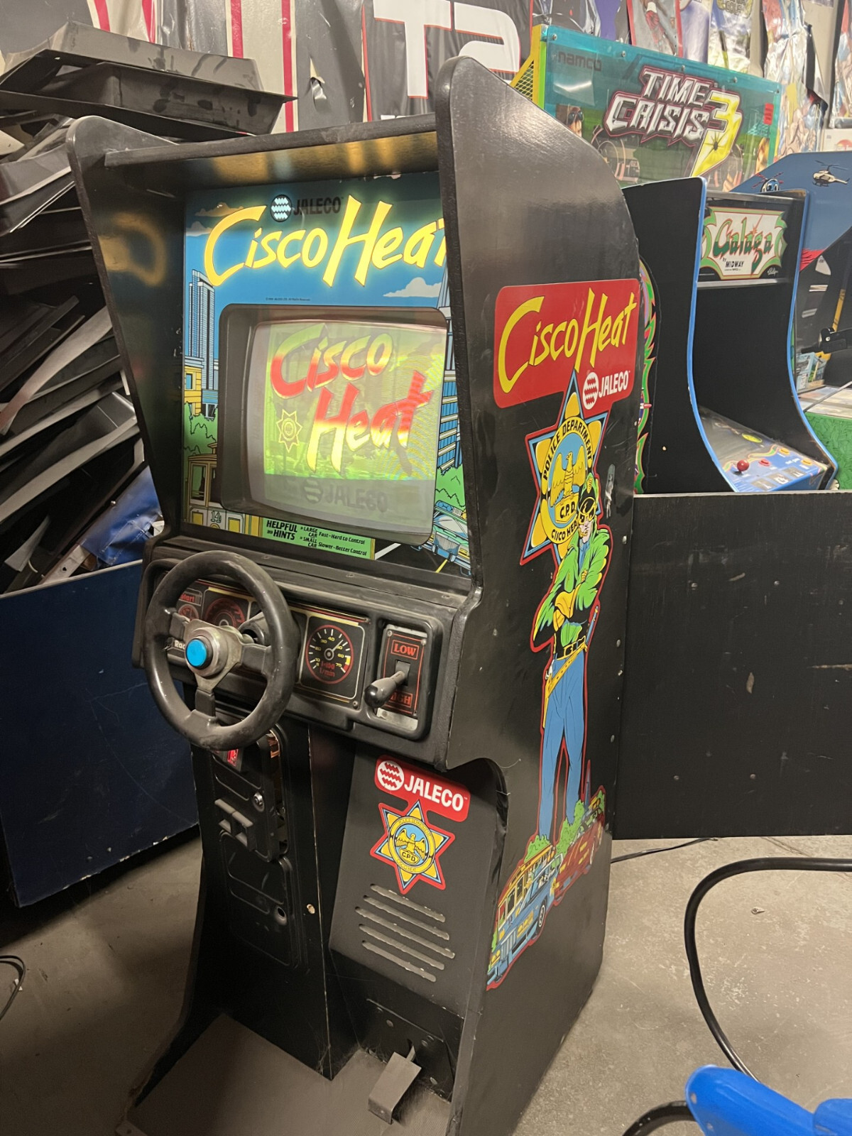 CISCO HEAT ARCADE MACHINE by JALECO 1990 (Excellent Condition) *RARE*