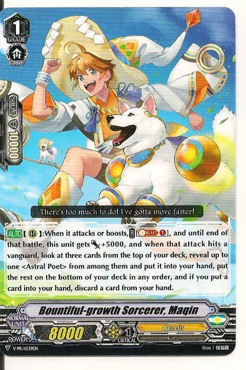 3x Bountiful-growth Sorcerer, Maqin V-PR/0139EN Cardfight TCG Promo Mint