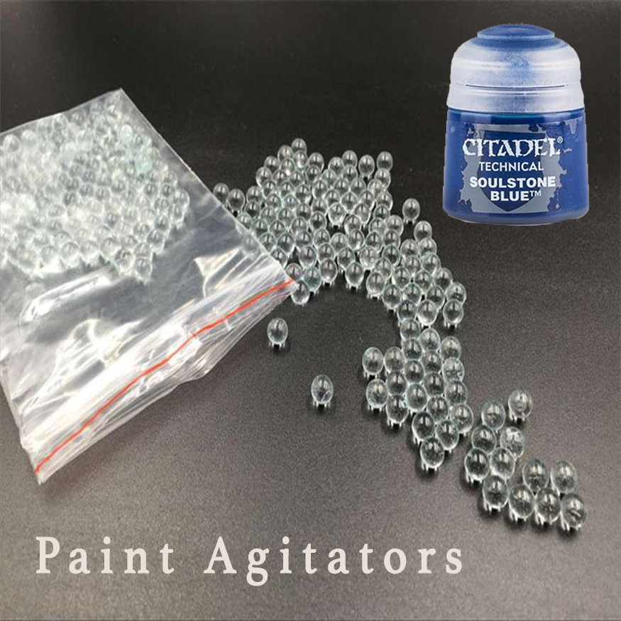 50x Glass Paint Agitators / mixer Citadel, army painter, Vallejo Paints  No Rust
