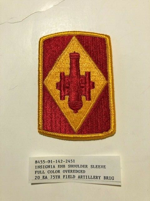 75th Field Artillery Brigade U.S. Army Shoulder Patch Insignia