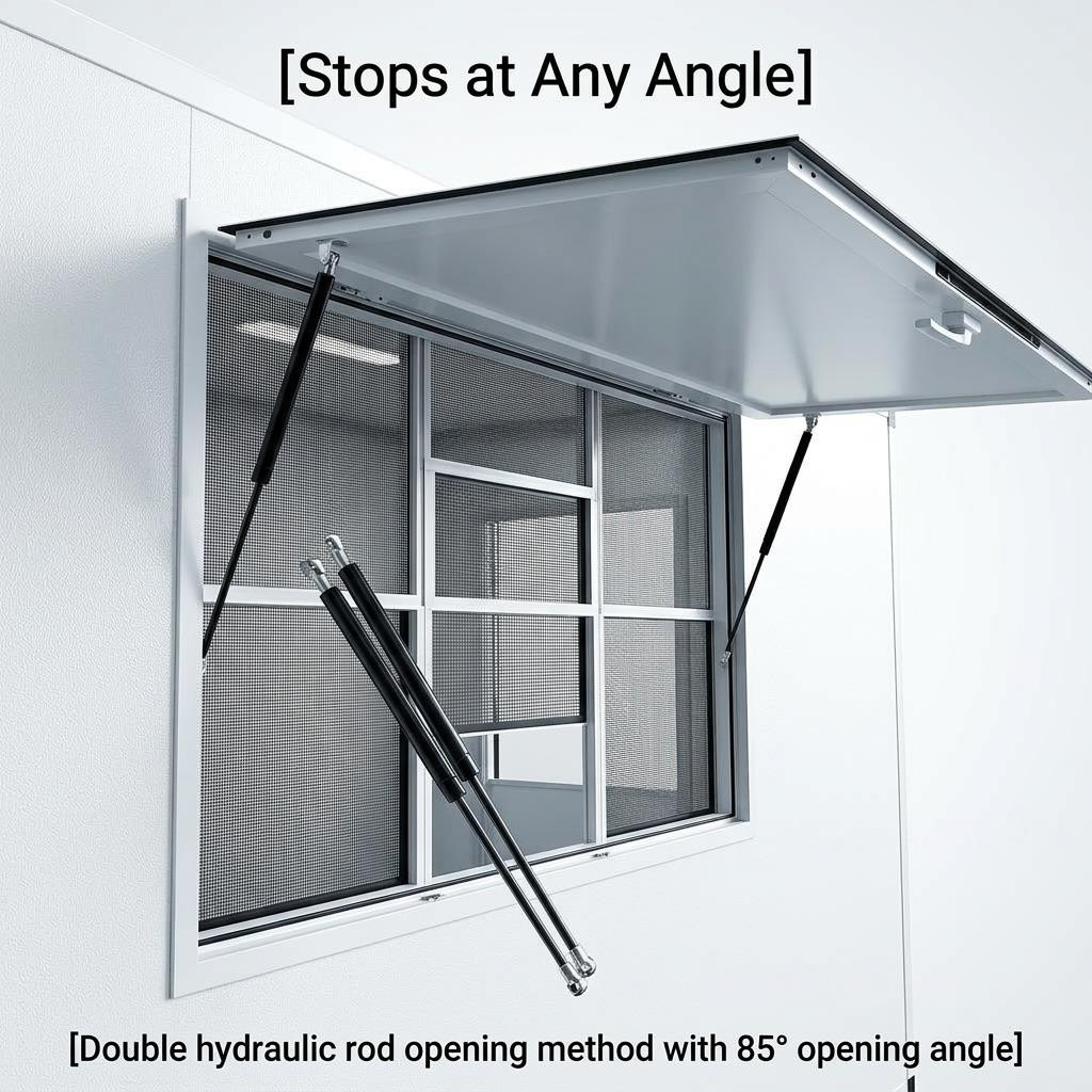 Multi-Functional Vertical Sliding Concession Window