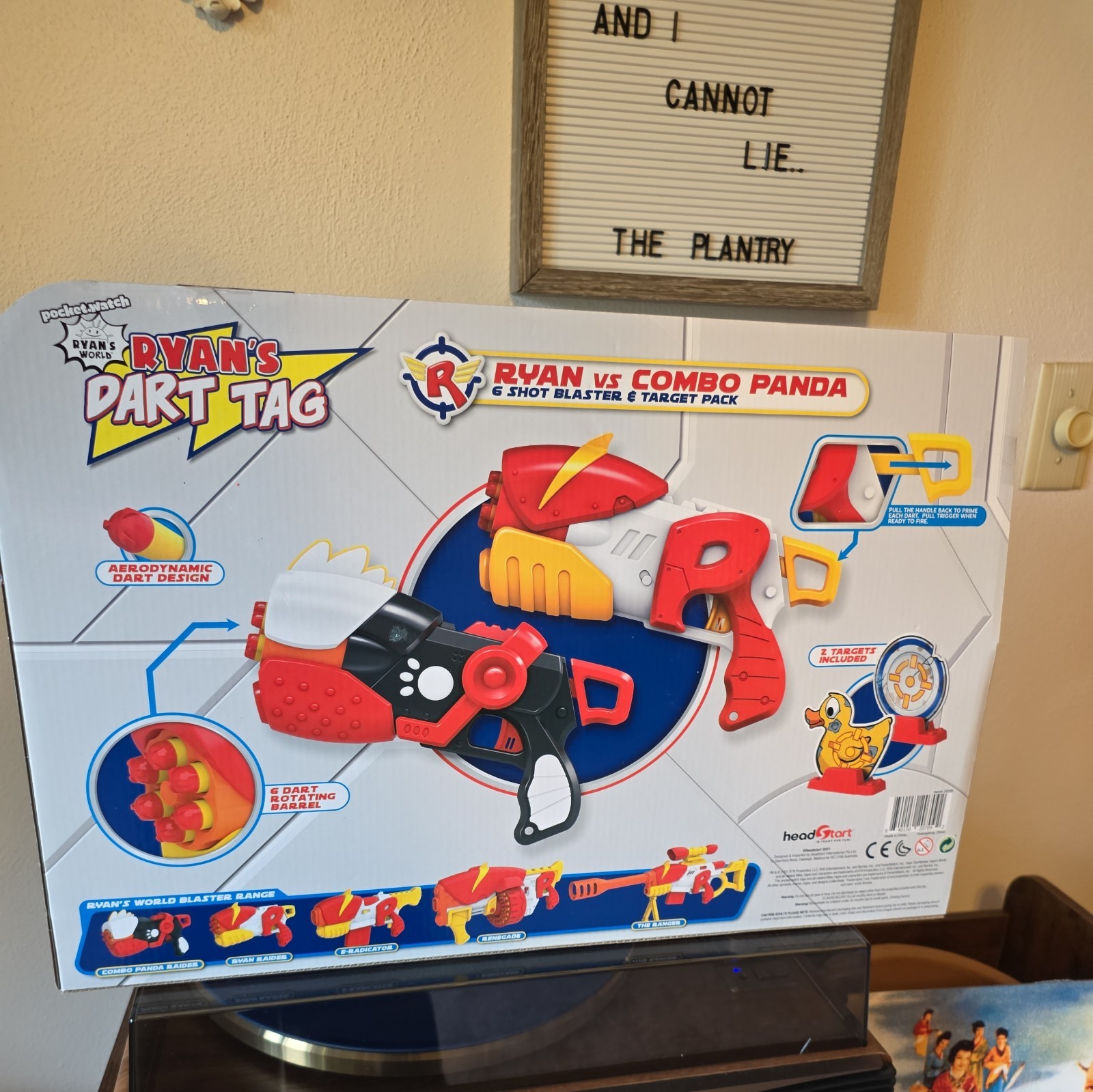 🔥 Ryan's World Ryan's Dart Tag Ryan vs Combo Panda Blaster 2-Pack BNIB 🔥