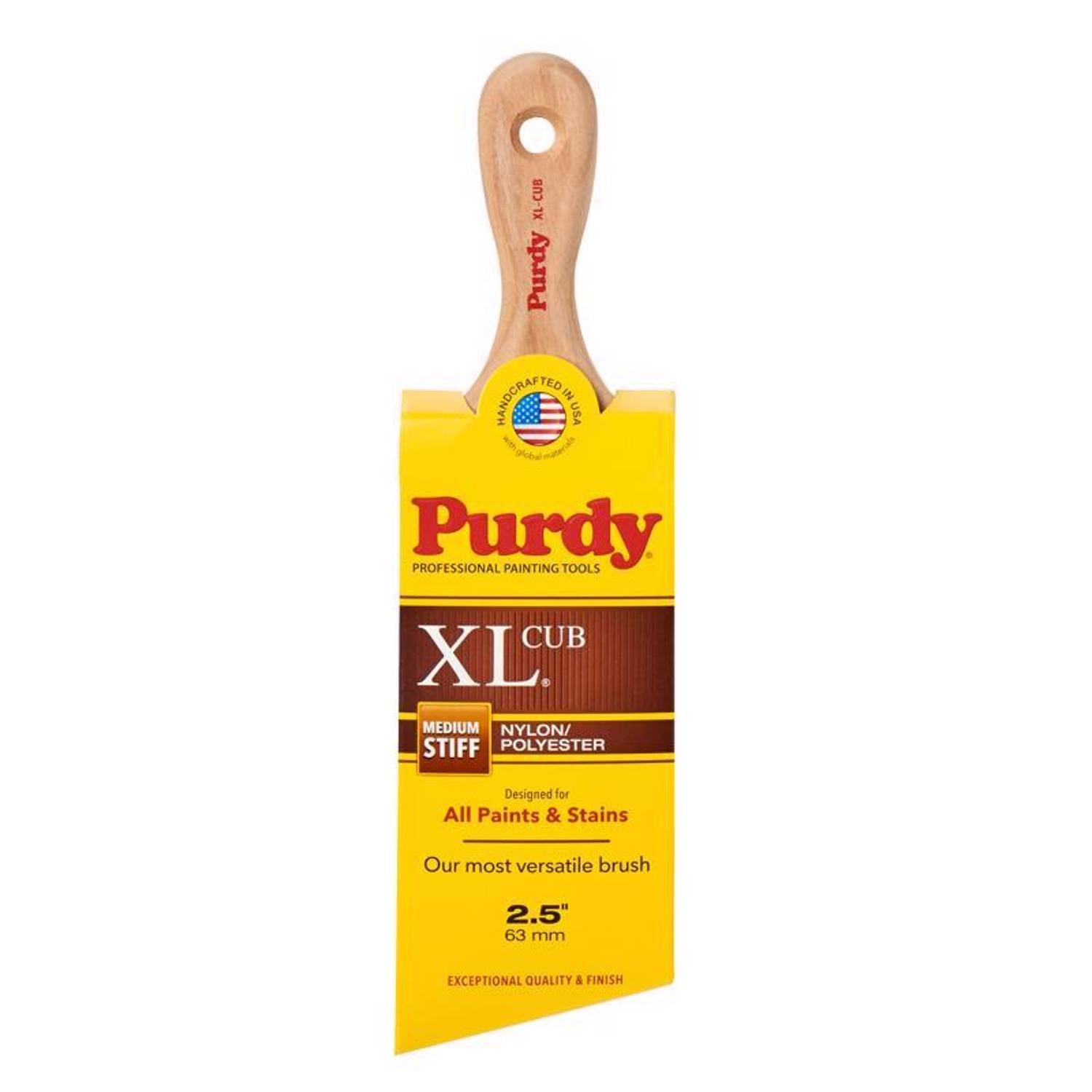 Purdy 144153325 Nylon Polyester Trim Paint Brush 2-1/2 W in. with Wood Handle