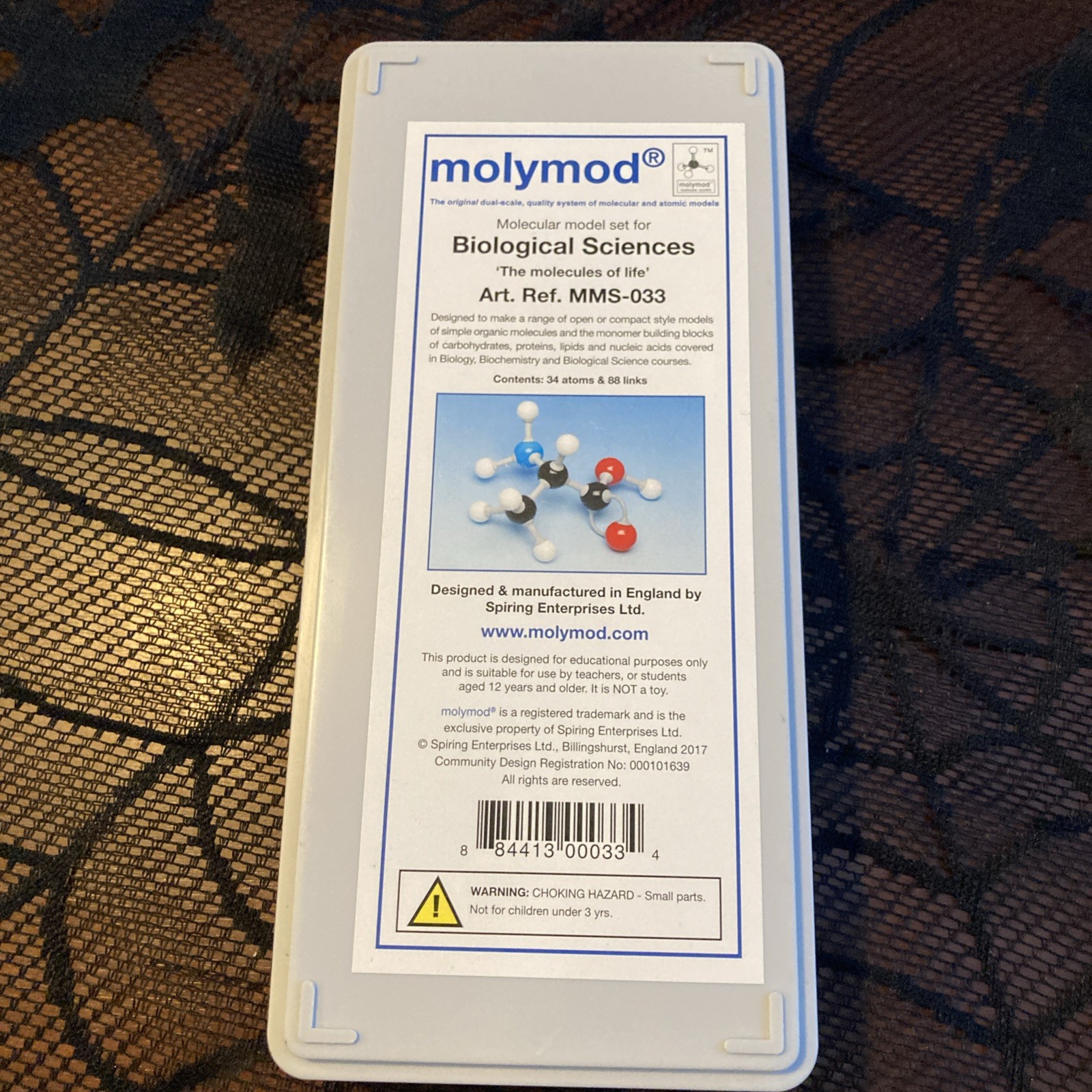 Molymod Biological Sciences The Molecules Of Life Art Ref MMS-033 Complete UK