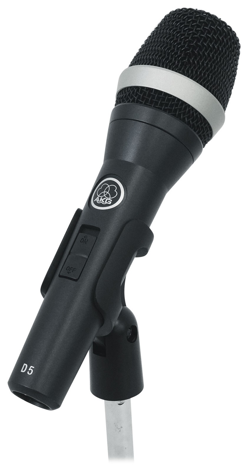 AKG D5S Dynamic Cardioid Vocal Microphone D5 S + Round Base Mic Stand
