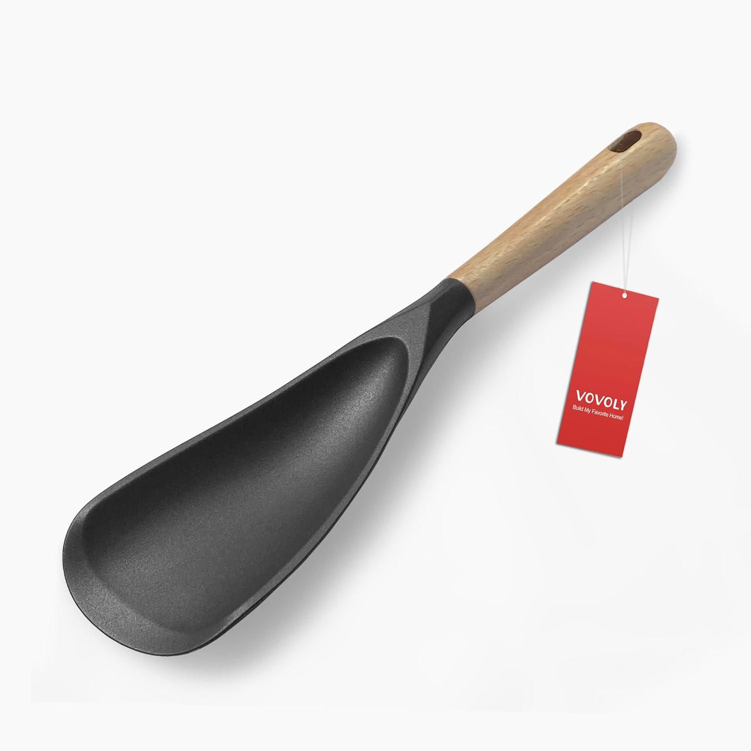 Cuchara silicona cocina antiadherente para mezclar servir raspar utensilio 11in