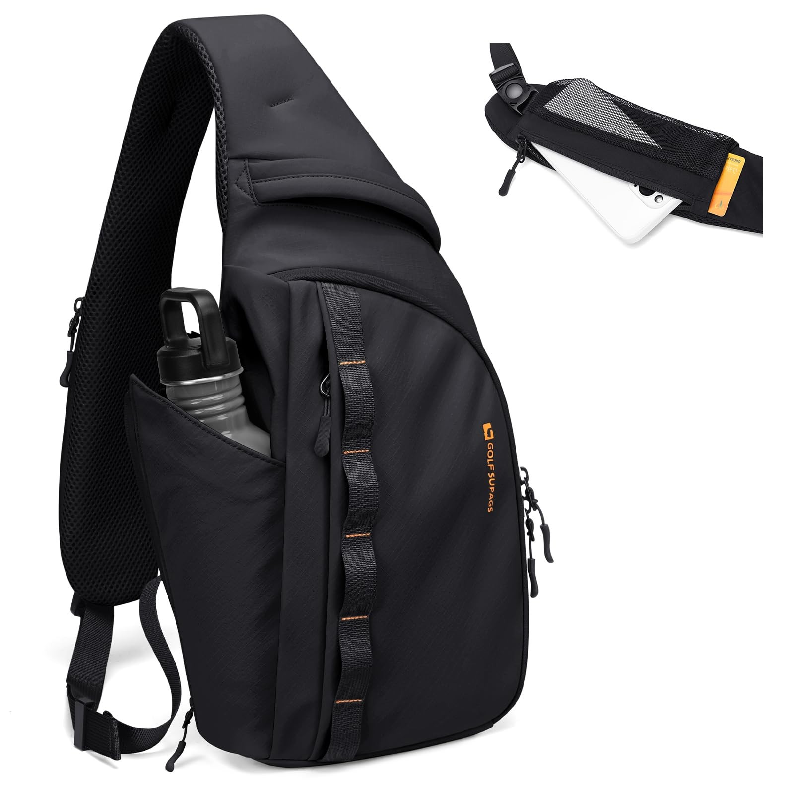 Sling Crossbody Bag for Men Women Tactical Shoulder Daypack Anti-Theft Cross ...