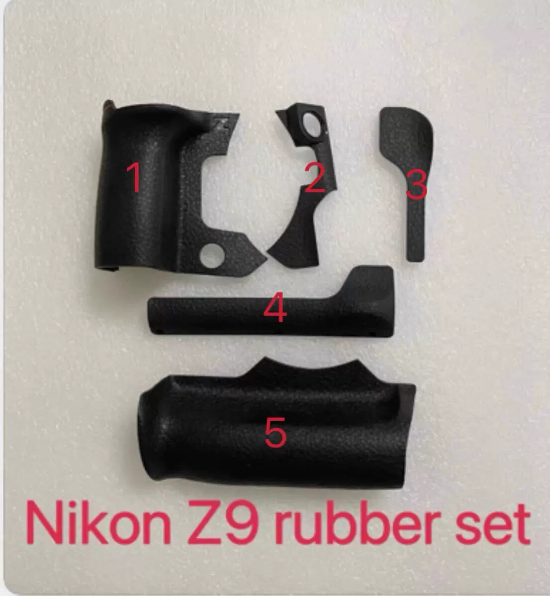 Original Nikon Z9 Camera Grip Thumb Side Buttom Front Rubber Case Shell