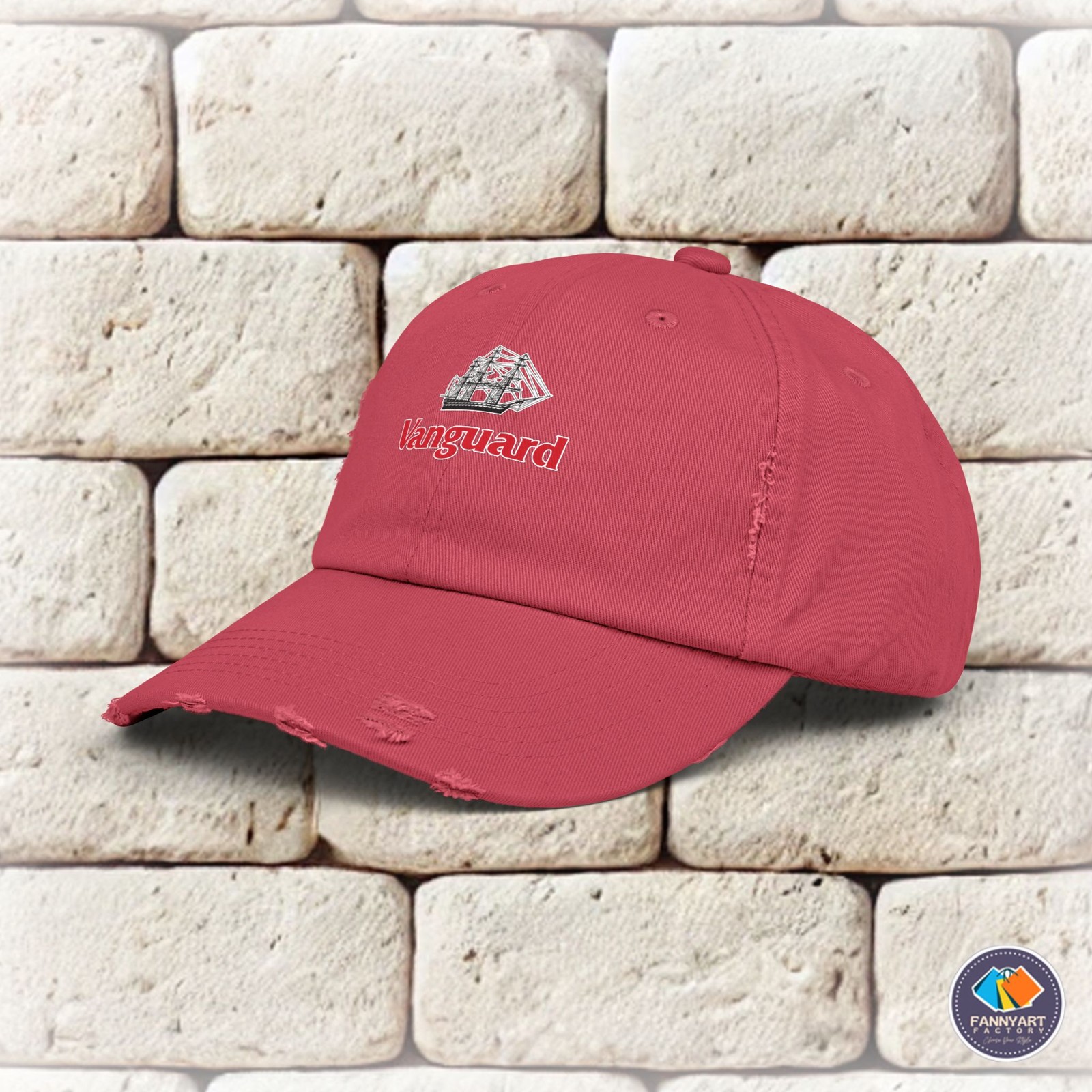 Vanguard Ship Logo Unisex Distressed Cap