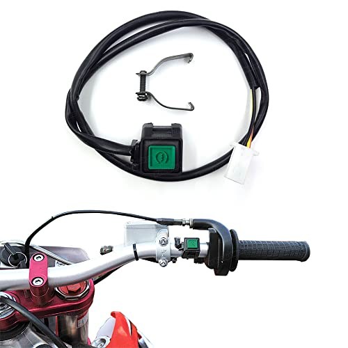 Handlebar Engine Start Switch Universal Motorcycle ATV UTV Button Green