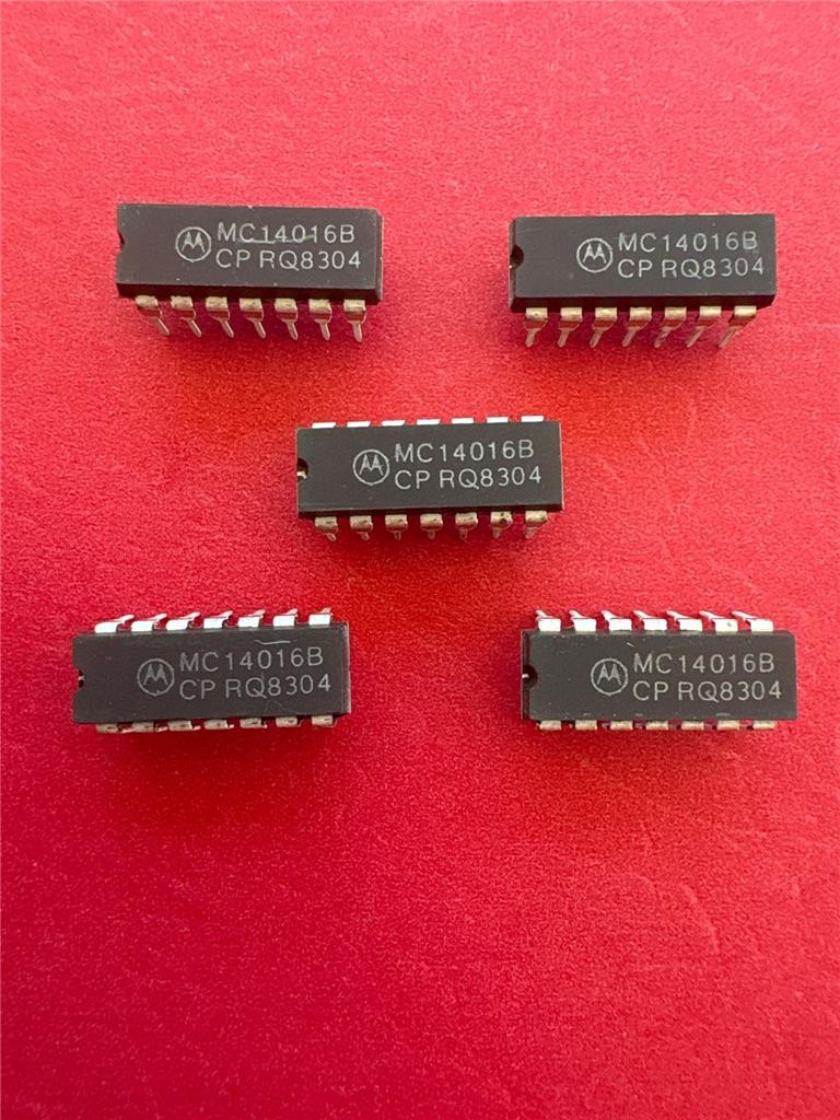 MC14016B 14016 Motorola Integrated Circuit Thru-Hole 14 Pin Dip (Qty 5) *NEW*