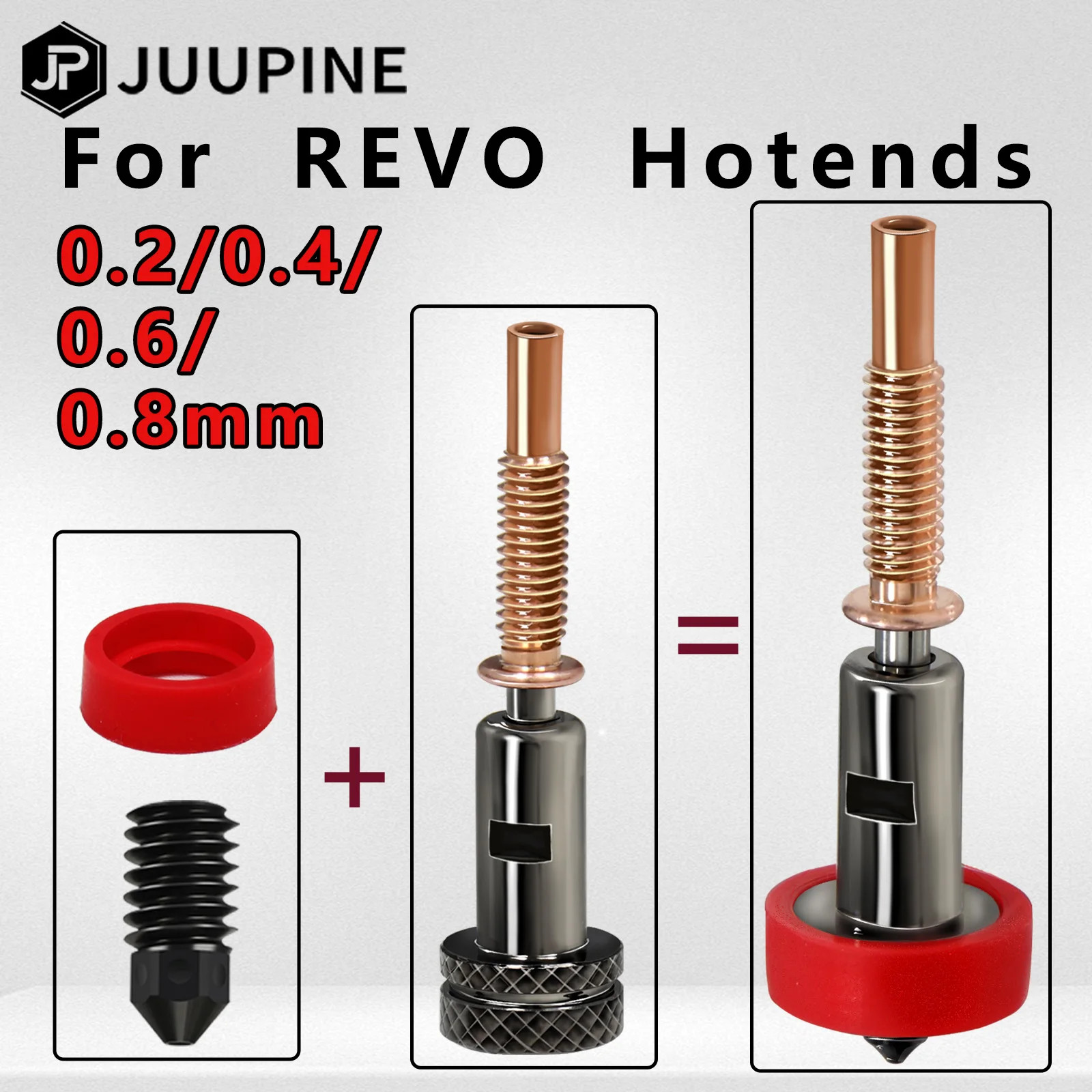 For Revo Ceramic Hotend Nozzle Replaceable Hardened Brass Heatbreak TC4 Titanium