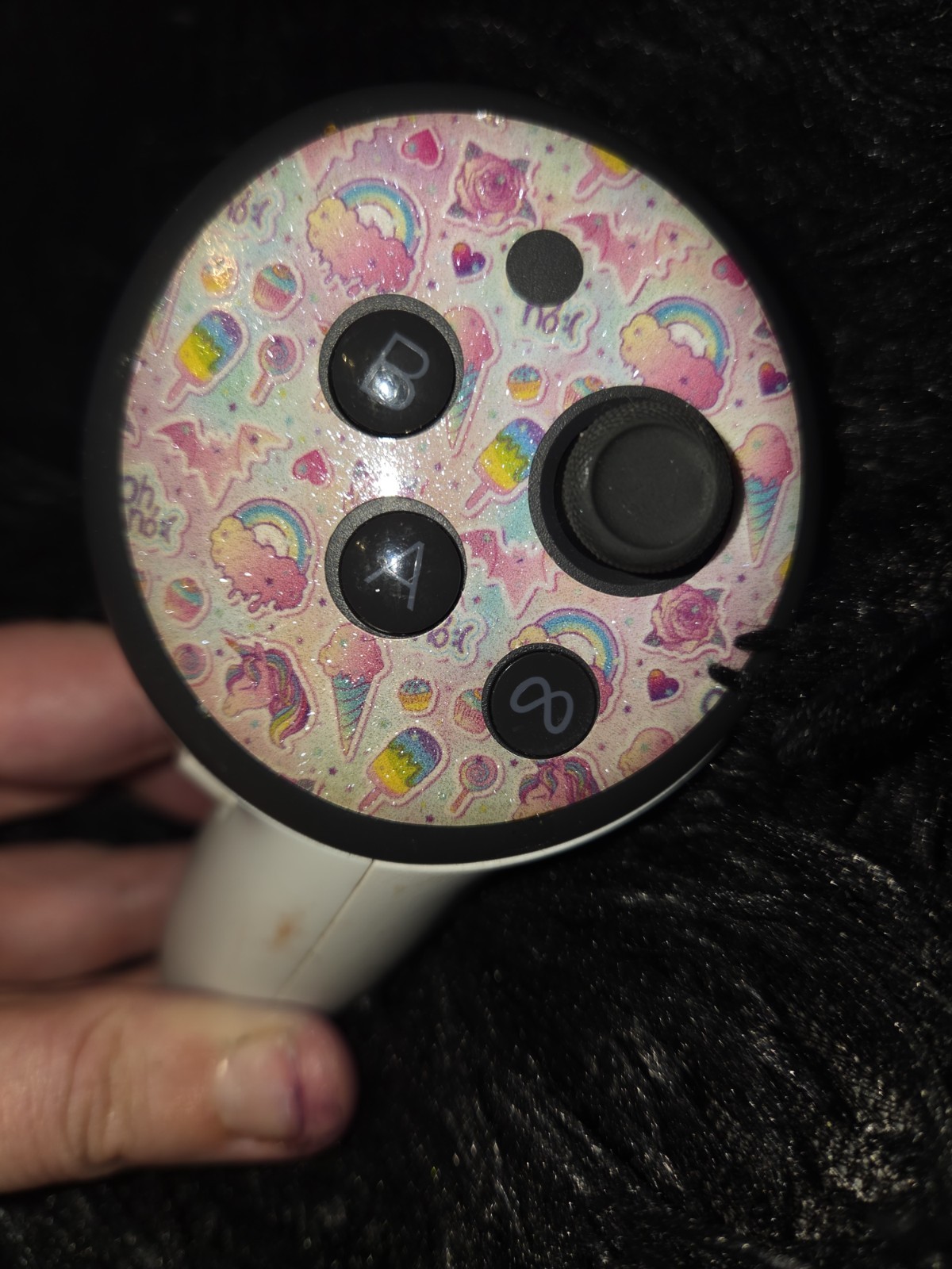 Meta Quest 3S 128GB VR Headset with Controllers GLITTER PASTEL GOTH EDITION