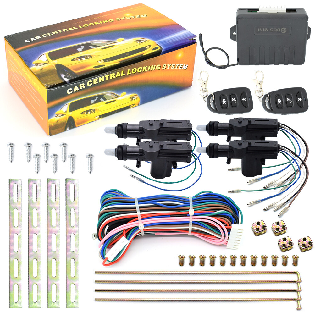 Car Universal 4 Door Power Lock Kit Keyless Entry System Security Remote Central