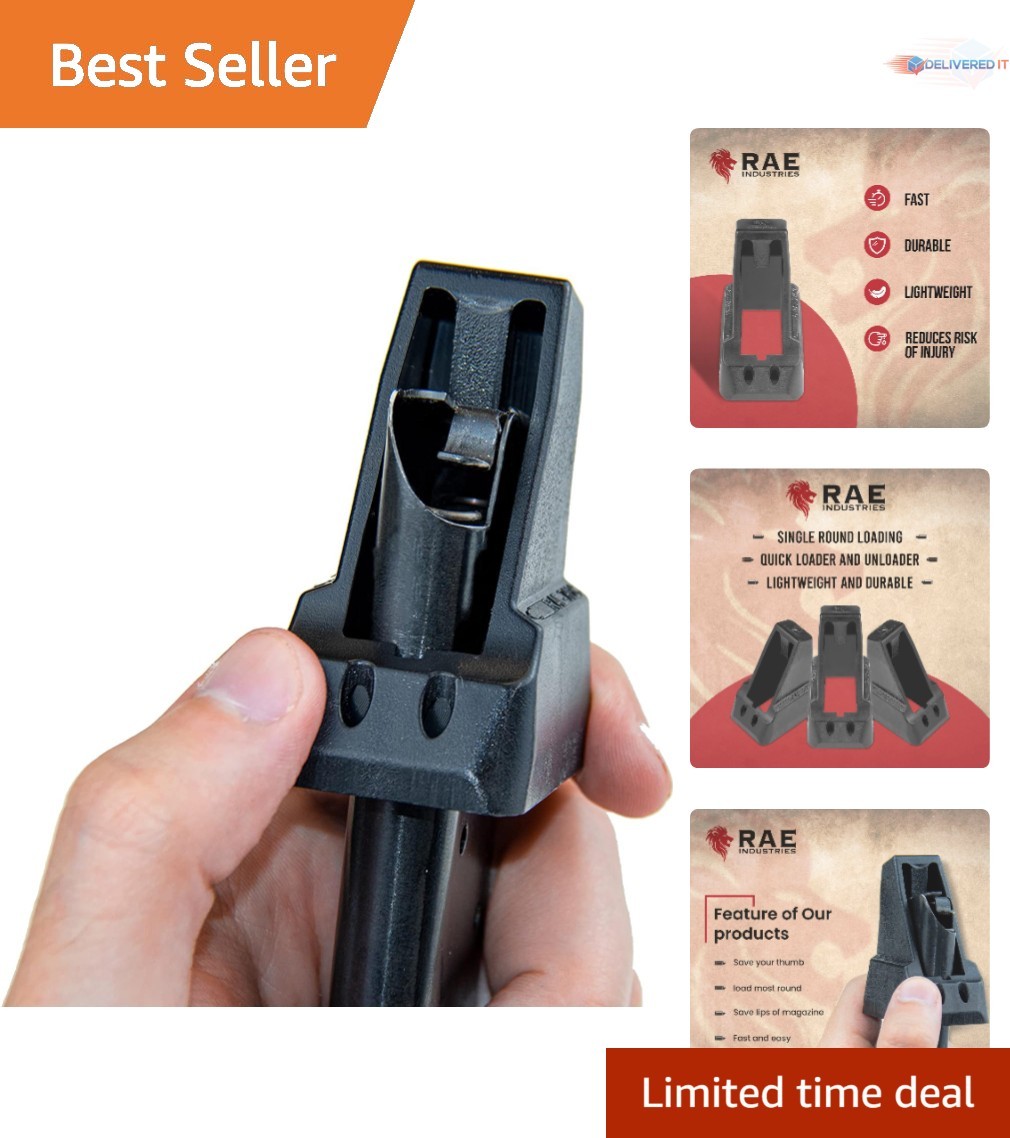 Magazine Speedloader Polymer for 9mm, .45 ACP, 40 Cal Magazines Quick Load