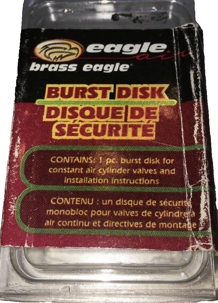 Brass Eagle CO2 Bottle Paintball Air System Burst Disk-Brand New-SHIPS N 24 HRS