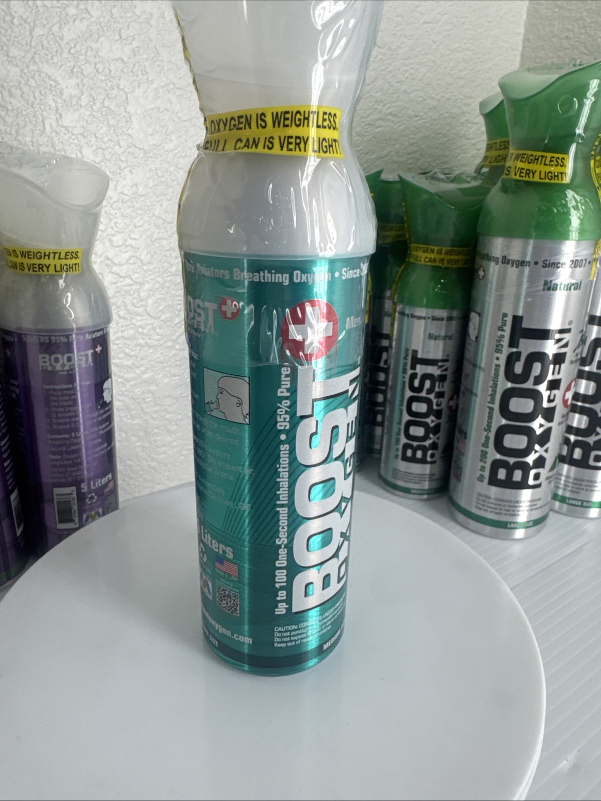 Boost Oxygen Energy Menthol-Eucalyptus 5 Liter Medium Size🎈FREE SHIP🎈Breathe