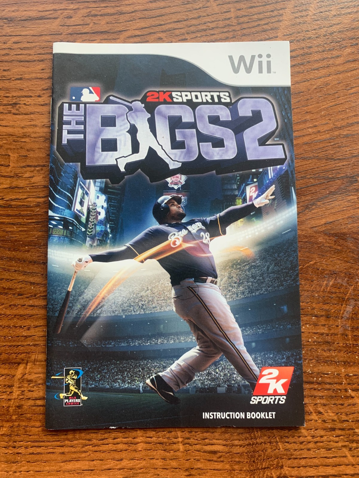 Bigs 2 MLB Baseball 2K Sports Nintendo Wii Instruction Manual Only