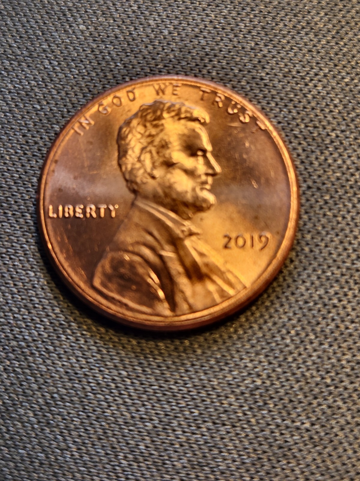 2019 P Lincoln Shield Cent Large Die Chip Error Variety - Excellent Condition