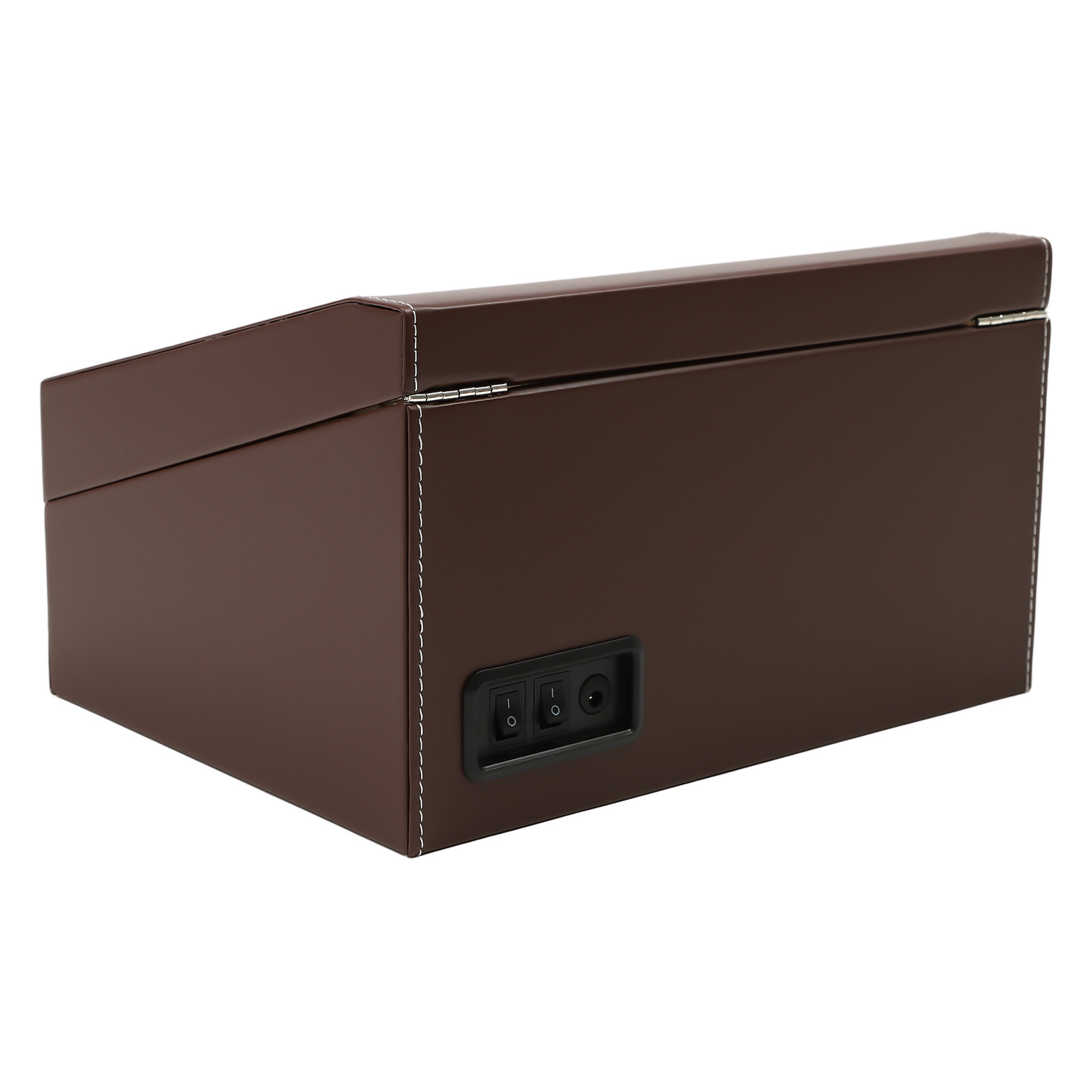 4+6 Automatic Rotation Leather Wood Watch Winder Storage Box Display Case