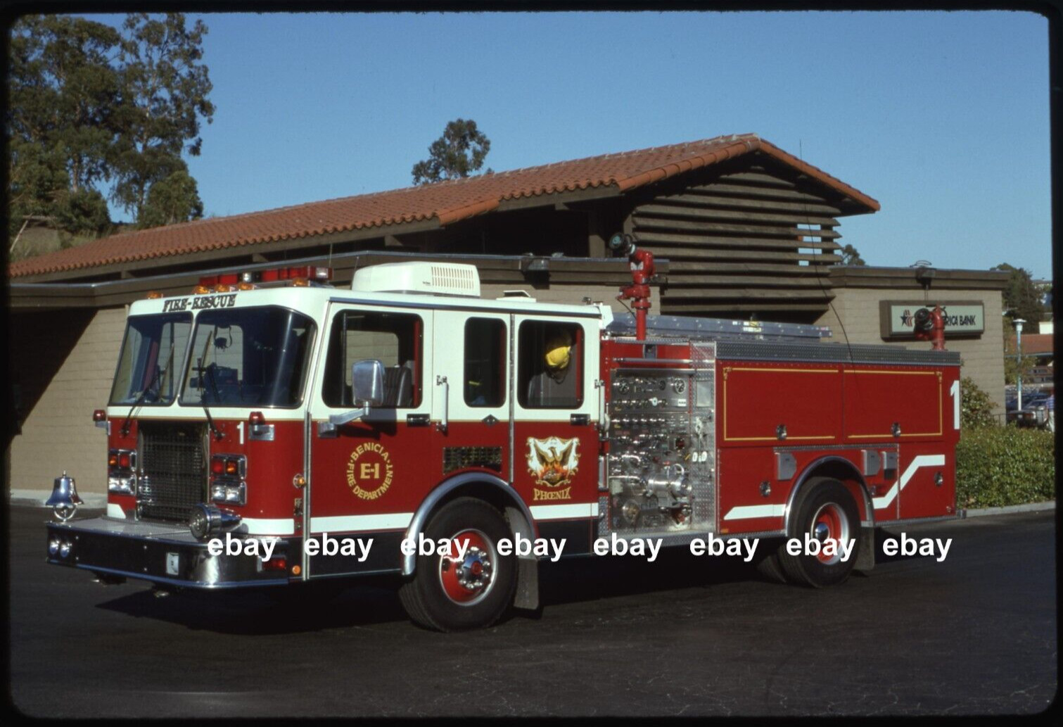 Benecia CA 1991 Spartan Smeal pumper Fire Apparatus Slide