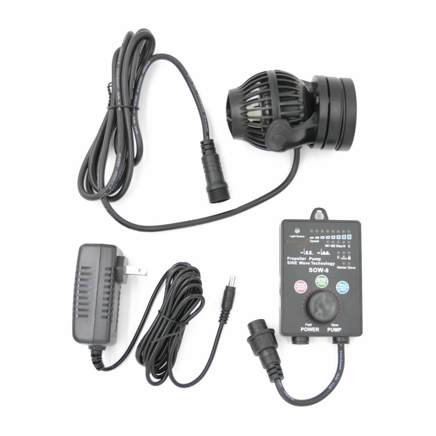 Jebao SOW-8 Wave Maker Flow Pump with Controller for Marine Reef Aquarium