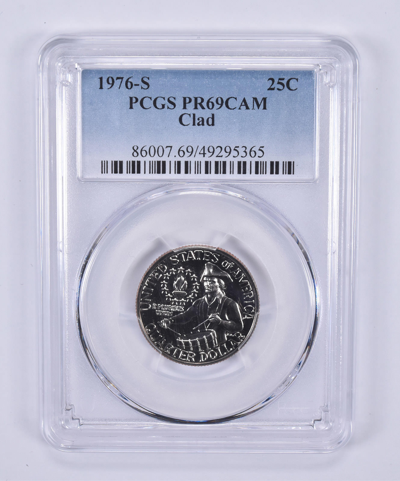 1976-S Washington Quarter CLAD PR69 CAM PCGS Blue Label