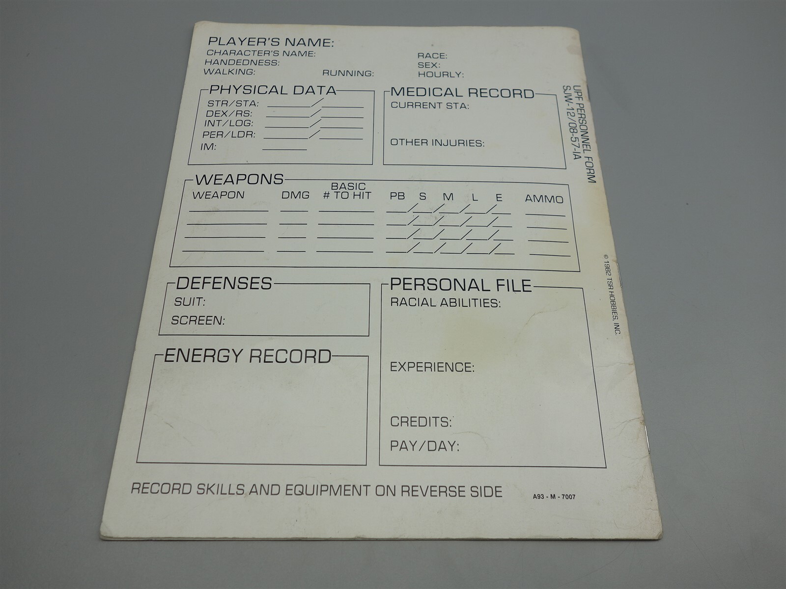 Star Frontiers Roleplaying: Alpha Dawn - Basic Game Rules (TSR)
