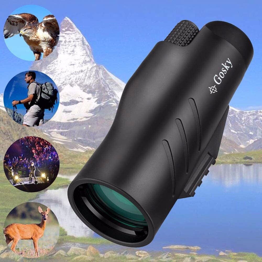 Gosky 10x50 HD Monocular,Waterproof Monocular