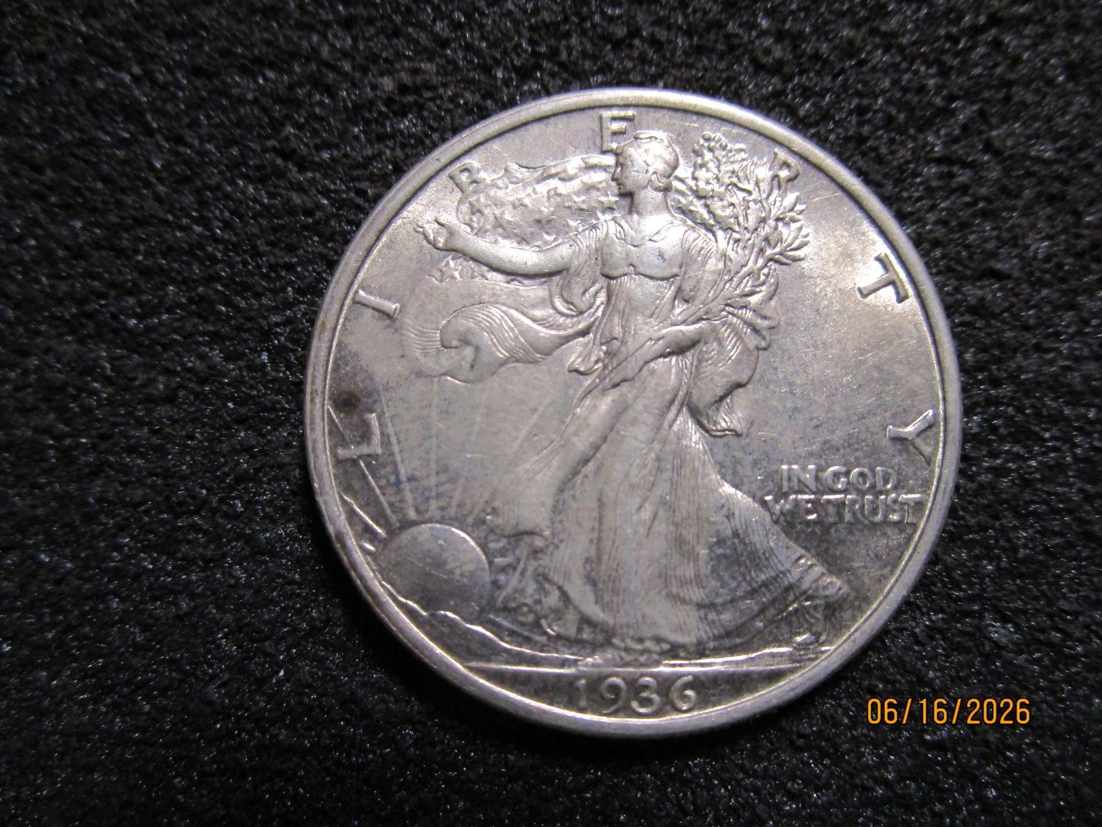 1936 Walking Liberty Half Dollar ALMOST UNCIRCULATED Silver 50c