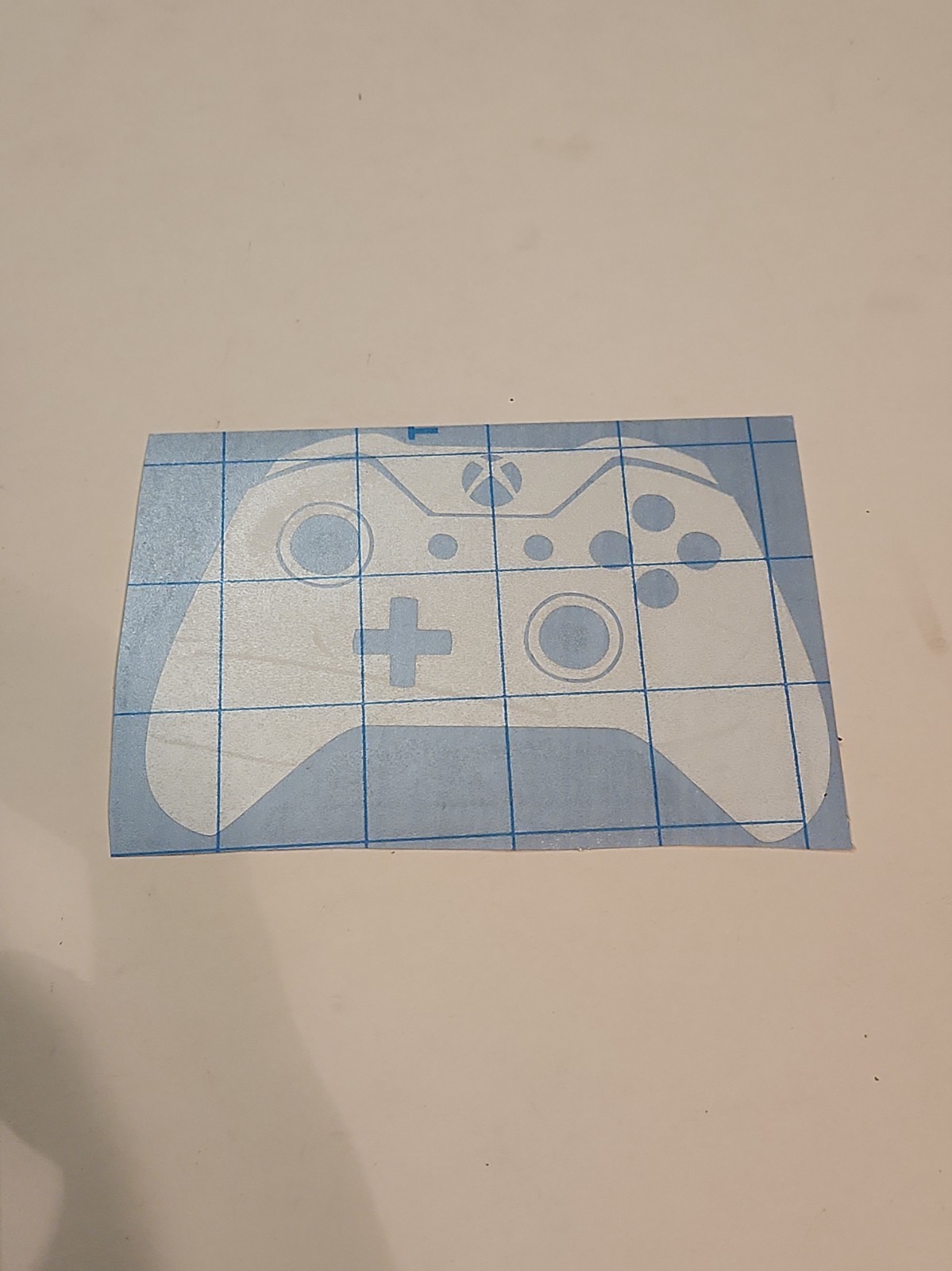 Xbox One Controller Vinyl Decal White 3x5