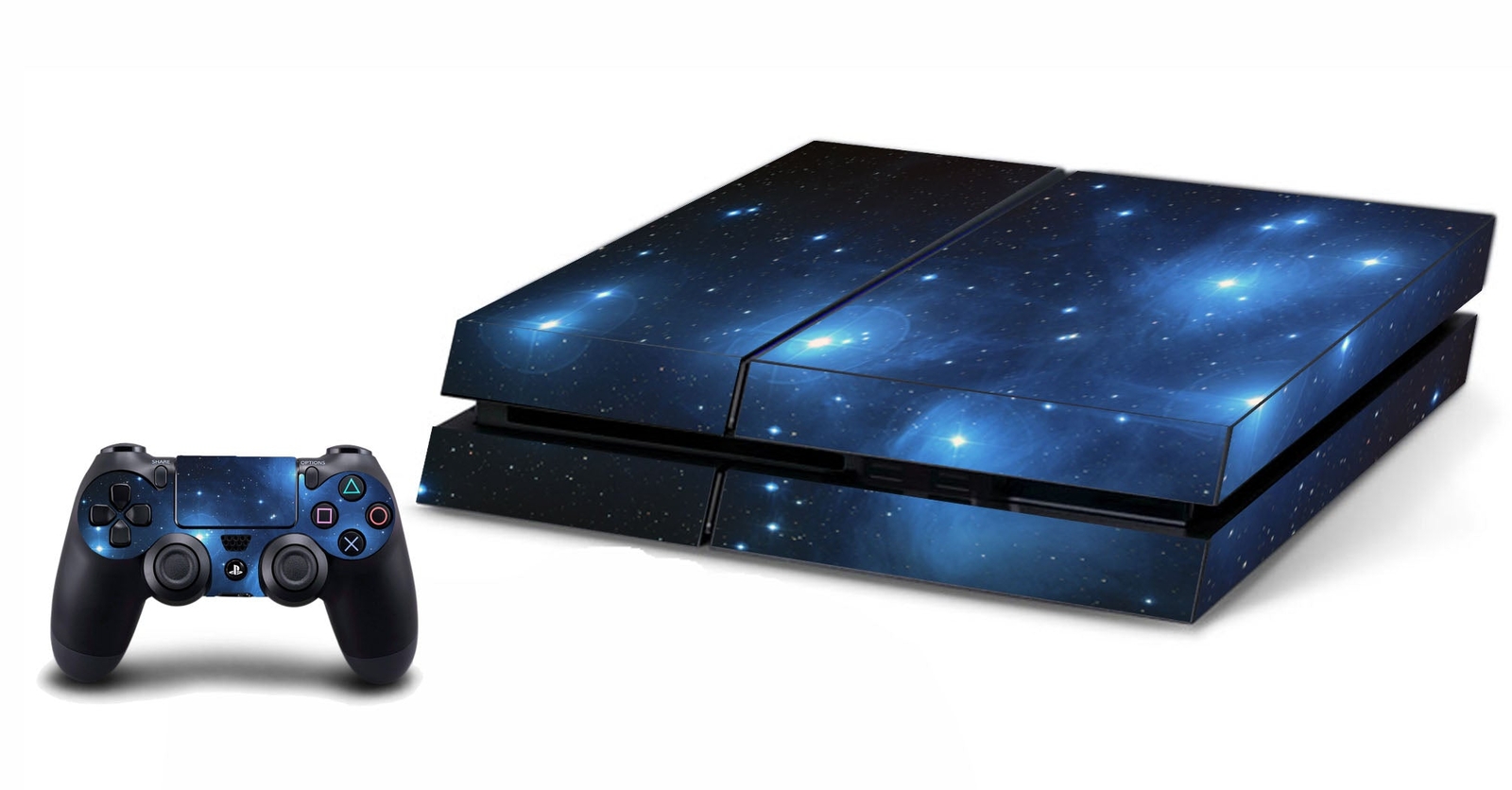 Outer Space Game Skin Decals Designed to Fit PS4 Console And Controller VWAQ - P
