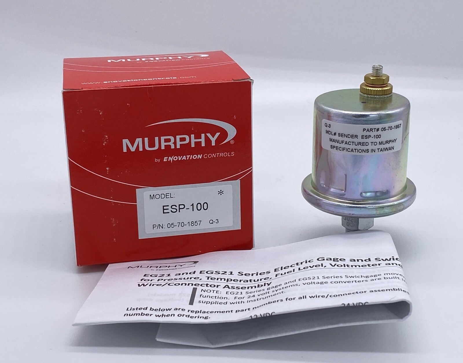 NEW MURPHY ESP-100 PRESSURE SENDER 05-70-1857 ESP100-1-8