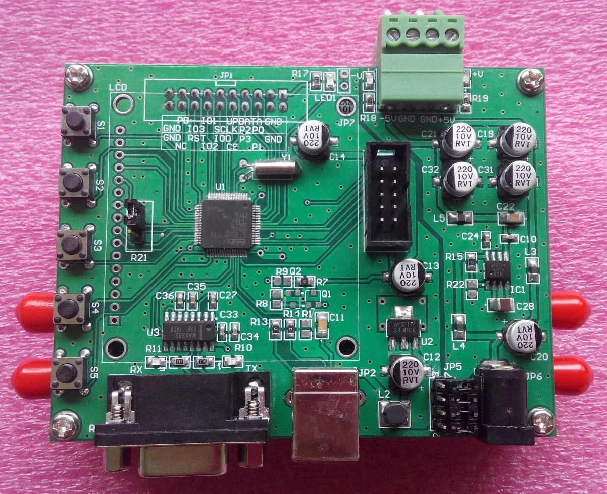 4 Channel AD9959 200MHz Sinewave  DDS Signal Generator 500M SPSI + software