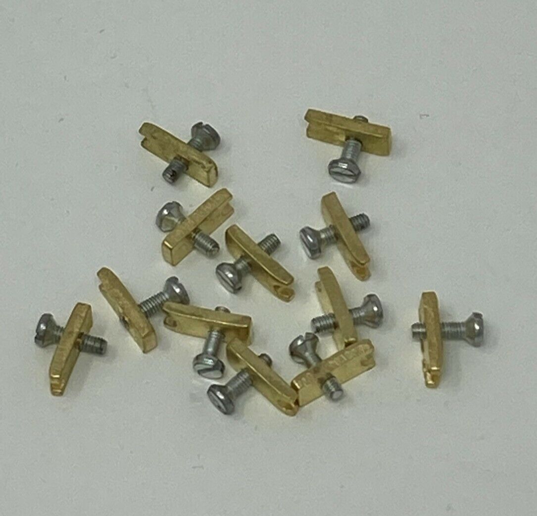 12 Brass Hammer Butt Plates/Flanges for Upright/Vertical Piano Repair