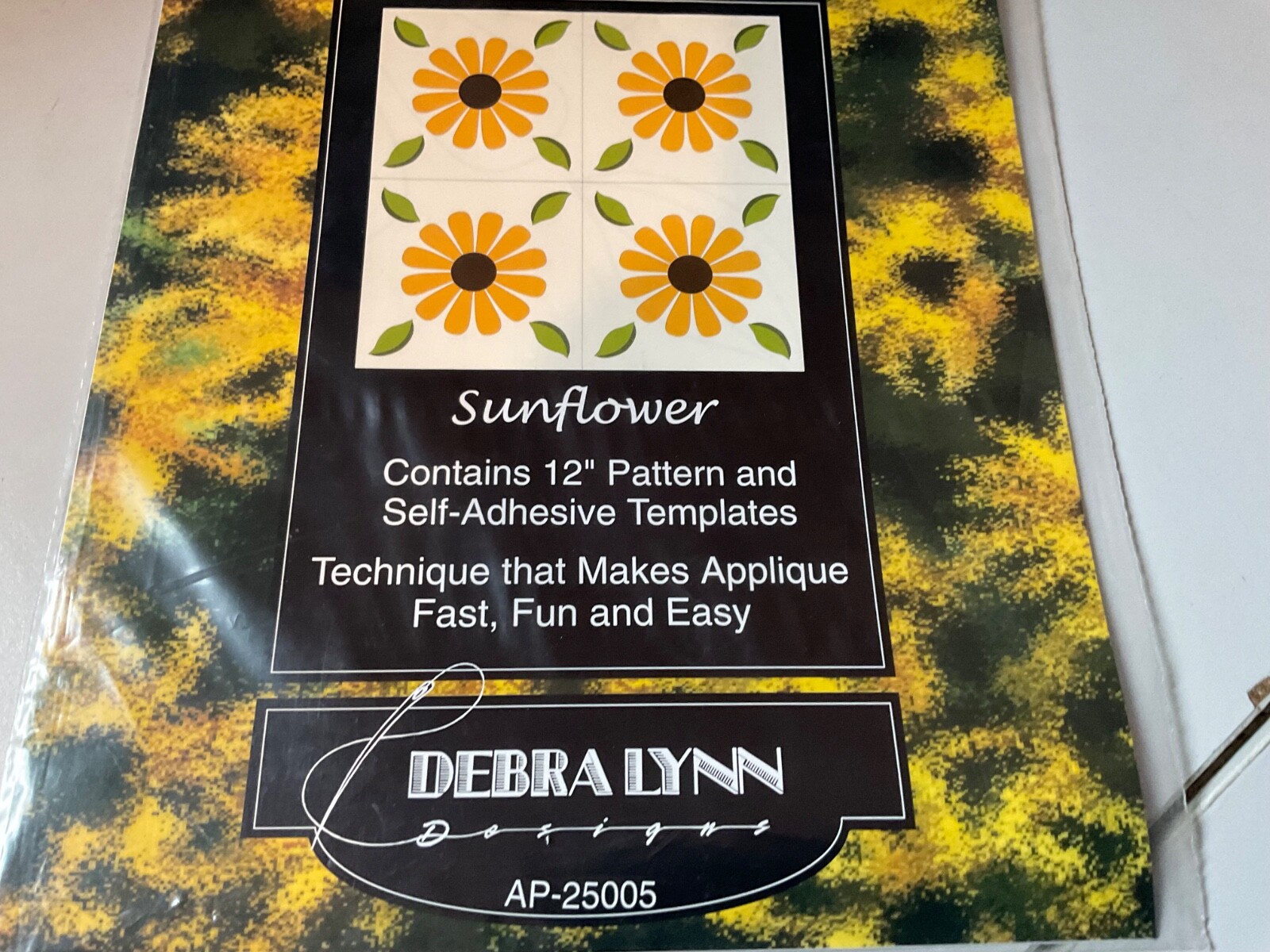 DEBRAYLNN APPLI-PEEL, SUNFLOWER PATTERN AND TEMPLATES