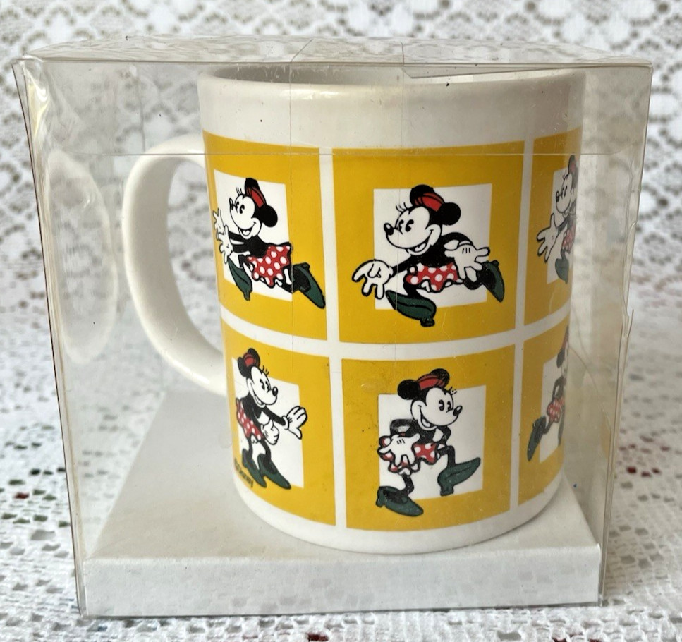 Vintage Staffordshire Tableware Mickey & Minnie Mouse Coffee Cup / Mug in Box