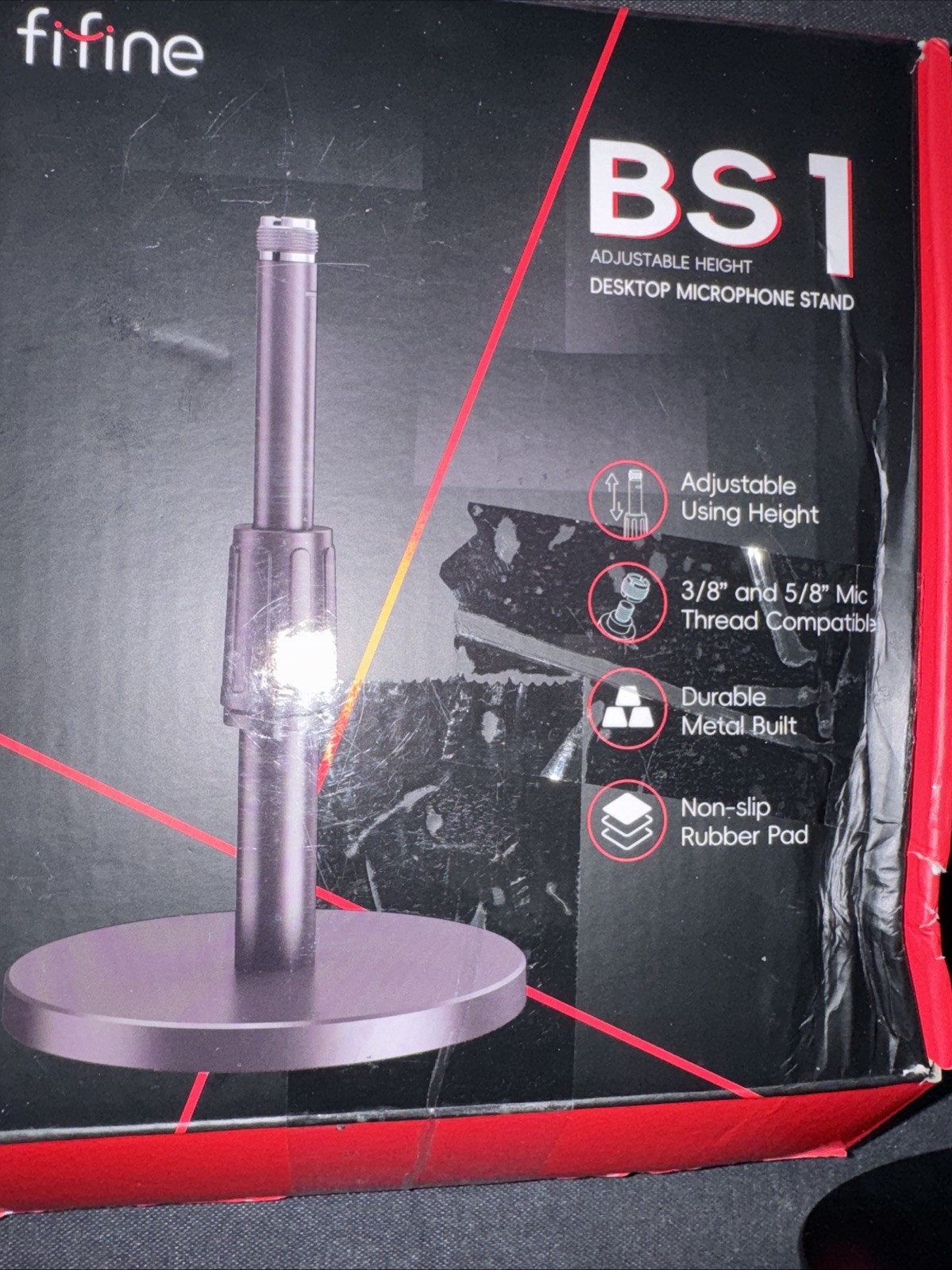 Fifine BS1 Adujstable Desktop Microphone Stand