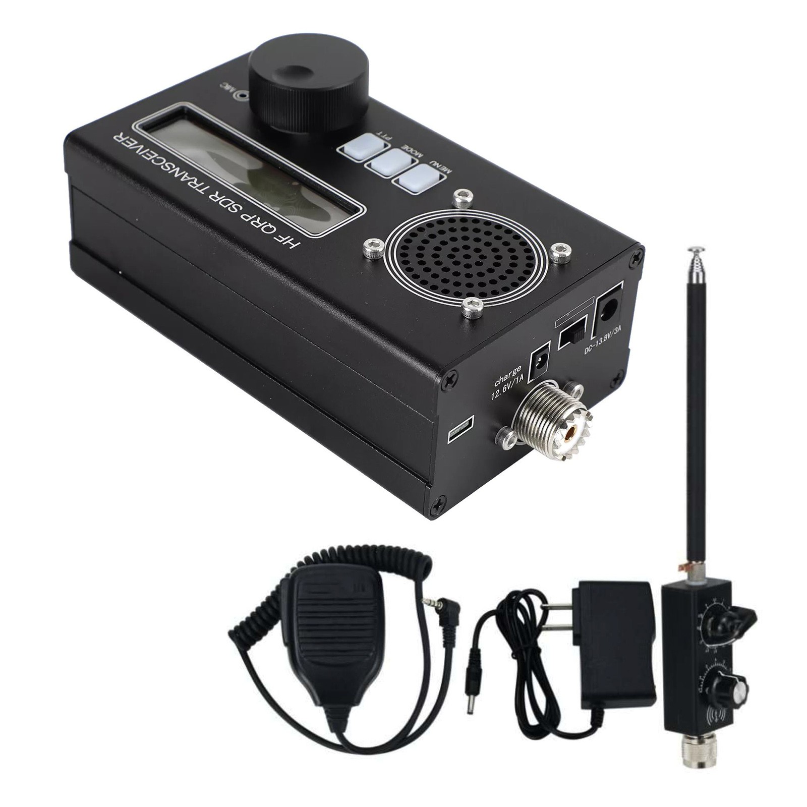 Handheld 8-Band Mini USDR USDX HF QRP SDR Transceiver SSB/CW Shortwave Antenna