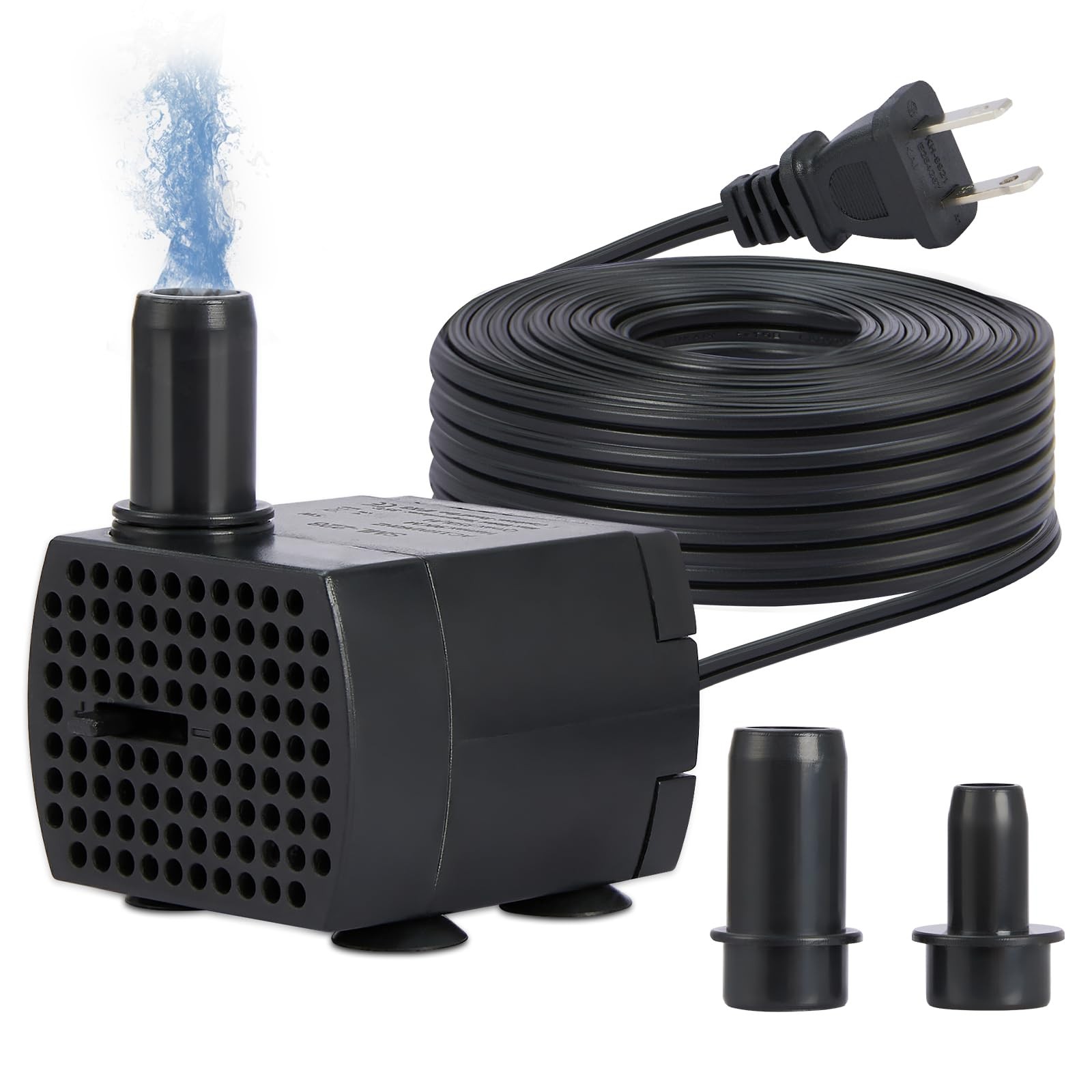 90GPH Mini Submersible Pump, Small Fountain Pump 5W 350L/H, Ultra Quiet Aquar...
