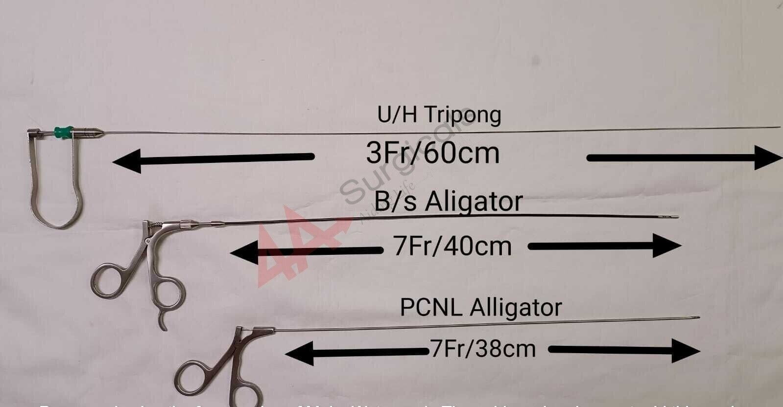 4A U Handle (T) 3F/60cm + PCNL Alligator 7fr + Stent Removal Black Sleeve 7fr