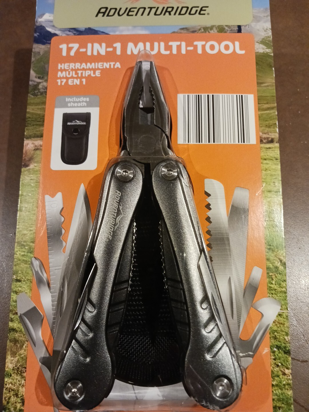 Adventuridge 17-In-1 Multi-Tool Includes Sheath Factory Sealed