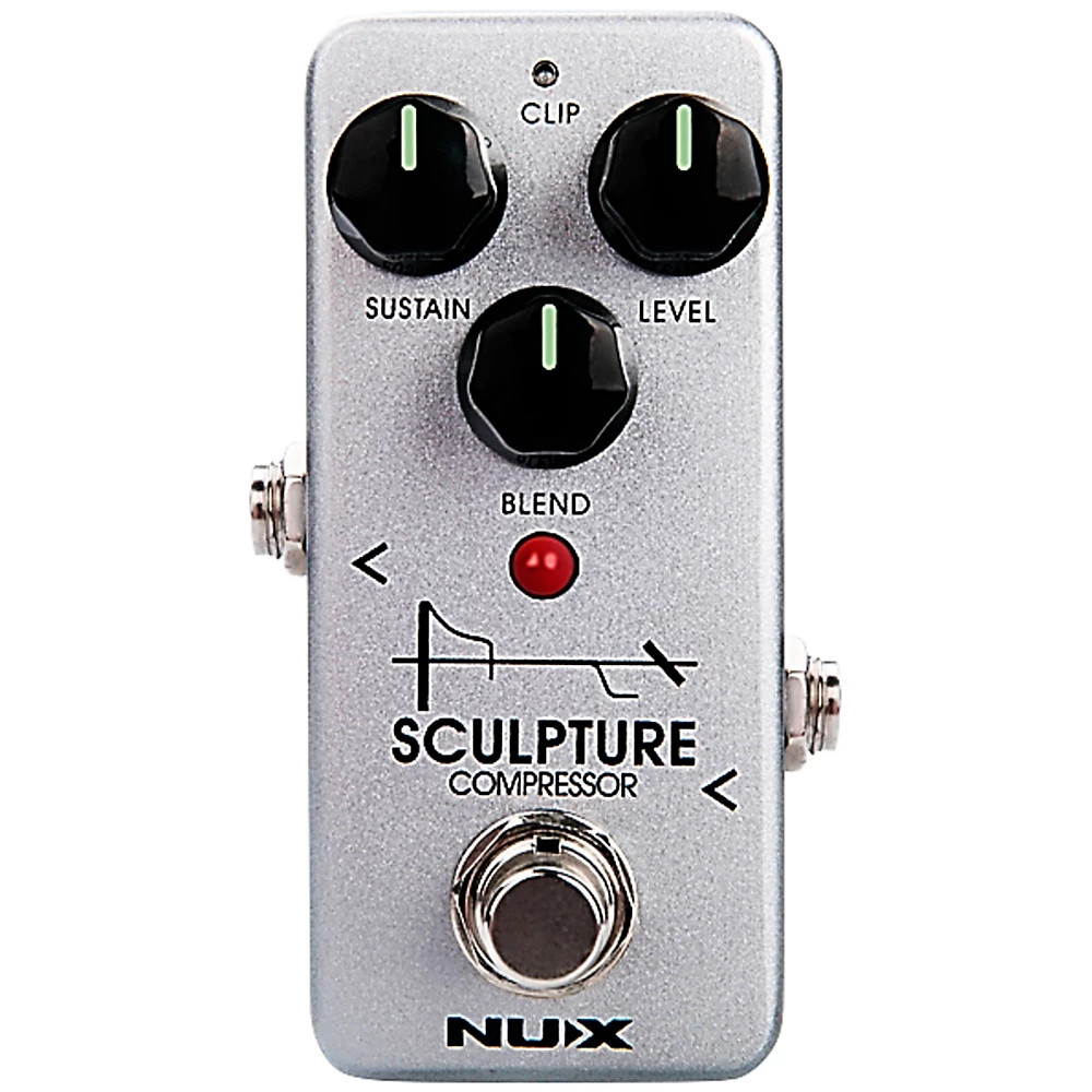 NUX Sculpture Mini Compressor Effects Pedal Silver