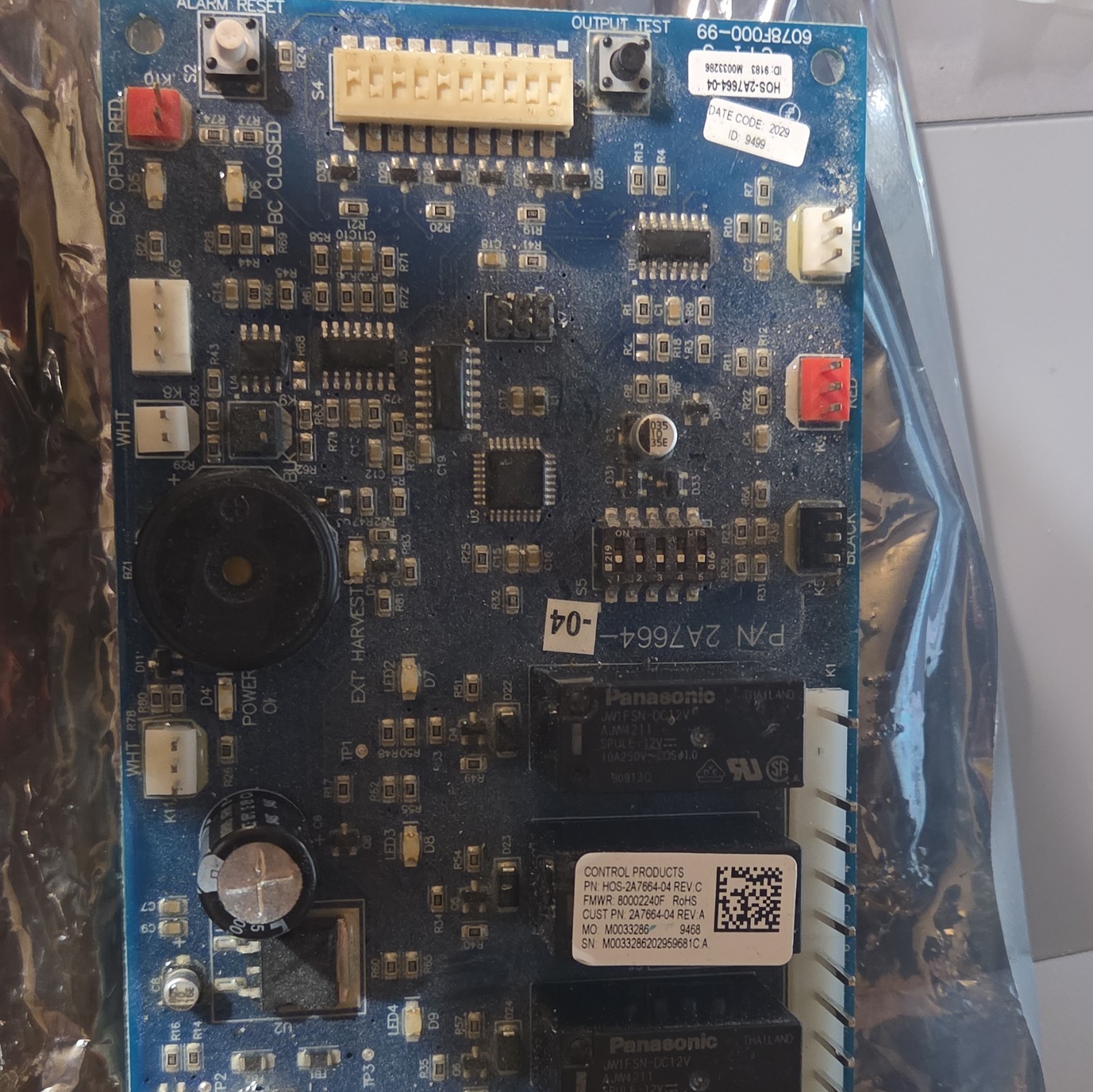 Hoshizaki Control Products HOS-2A7664-04 Control Board Rev C 10A 250V 2A7664-04