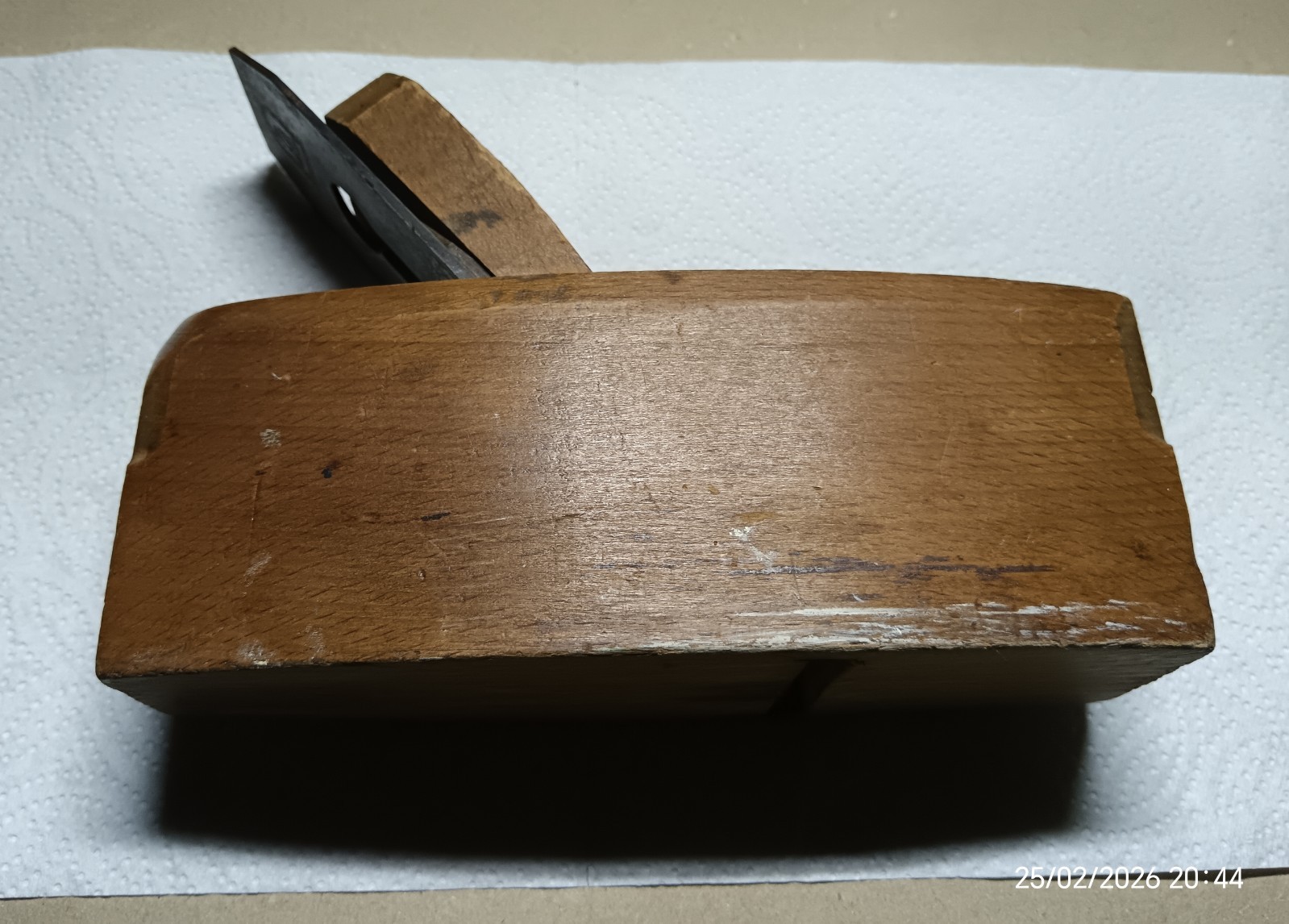 Vintage Wooden Coffin Block Plane, unknown maker, very good condition