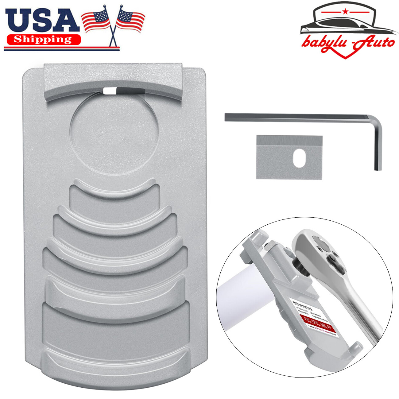 Deburring Tool for Plastic Pipe PVC Pipe Reamer Deburrs Pipe Sizes 1-1/4" to 4"