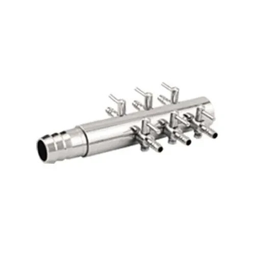 EcoPlus Air Manifold Trumpet Style 1/2" Inlet - 6 Valve - Hydroponics, Aquariums