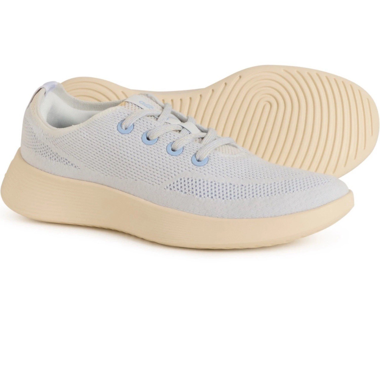 Allbirds Tree Runner Go Mens Size 11.5 Breezy Blue & Beige Sneakers NEW