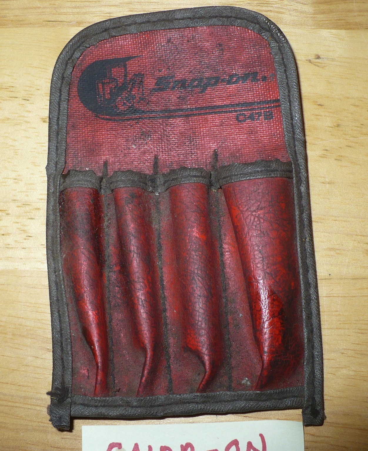 Vintage Snap-on C47B Tapered Bit Extractor POUCH ONLY C-47-B